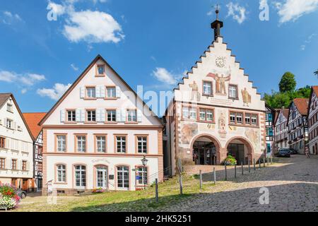 Rathaus, Schiltach, Kinzigtal, Schwarzwald, Baden-Württemberg, Deutschland, Europa Stockfoto