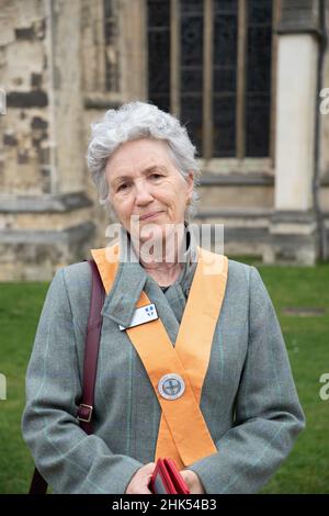 The Portrait of Kent: Canterbury Cathedral ist eine sozialdokumentarische Porträtserie von Fotografien, die das Leben des Domgrunds dokumentiert Stockfoto