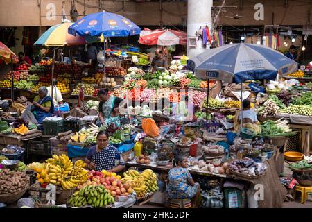 Panjim Indoor Market, Panjim (Panaji), Goa, Indien, Asien Stockfoto