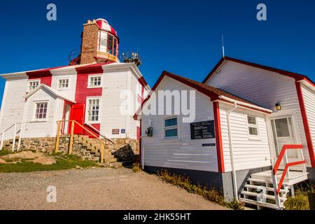 Historisches Cape Bonavista Lighthouse Provincial Historic Site, Bonavista Peninsula, Neufundland, Kanada, Nordamerika Stockfoto