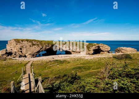 Arches Provincial Park, Portland Creek, Northern Peninsula, Neufundland, Kanada, Nordamerika Stockfoto