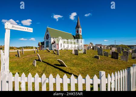 St. Paul's Anglican Church, Trinity, Bonavista Peninsula, Neufundland, Kanada, Nordamerika Stockfoto