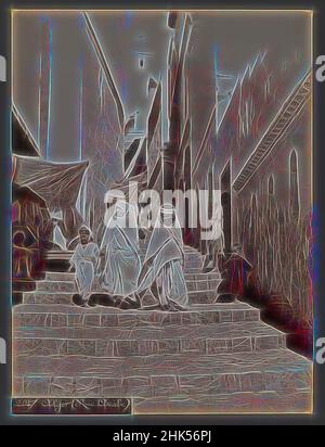 Inspiriert von View from Site in Northern Africa or Syria, Albuminsilber-Fotografie, 19th Jahrhundert, 10 1/8 x 7 1/2 Zoll, 25,7 x 19 cm, neu gestaltet von Artotop. Klassische Kunst neu erfunden mit einem modernen Twist. Design von warmen fröhlichen Leuchten der Helligkeit und Lichtstrahl Strahlkraft. Fotografie inspiriert von Surrealismus und Futurismus, umarmt dynamische Energie der modernen Technologie, Bewegung, Geschwindigkeit und Kultur zu revolutionieren Stockfoto