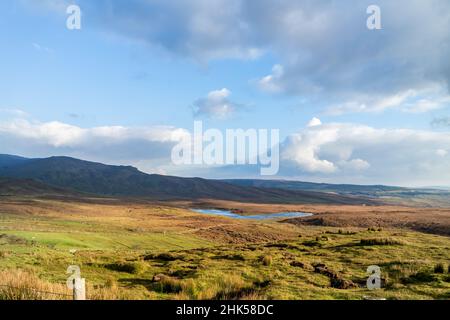 BetweenTymeen und Meenaguse im bluestack-Gebirge in Donegal - Irland. Stockfoto