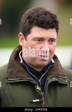 Trainer Olly Murphy auf der Rennstrecke Leicester. Bilddatum: Mittwoch, 2. Februar 2022. Stockfoto