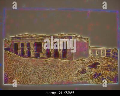 Inspiriert vom Tempel von Hathor in Dendera, Dendur, Albumen-Silberfotografie, Mitte 19th. Jahrhundert, Bild/Blatt: 7 3/4 x 10 1/4 Zoll, 19,7 x 26 cm, 19th. Jahrhundert, Albumen-Silberfotografie, Architektur, Schwarz-Weiß, Gottheit, Dendera, Ägypten, Göttin, Hathor, Hathoric Spalten, ptolemäische Periode, Tempel von, neu erfunden von Artotop. Klassische Kunst neu erfunden mit einem modernen Twist. Design von warmen fröhlichen Leuchten der Helligkeit und Lichtstrahl Strahlkraft. Fotografie inspiriert von Surrealismus und Futurismus, umarmt dynamische Energie der modernen Technologie, Bewegung, Geschwindigkeit und Kultur zu revolutionieren Stockfoto