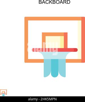 Einfaches Vektorsymbol auf der Rückseite. Illustration Symbol Design-Vorlage für Web mobile UI-Element. Stock Vektor