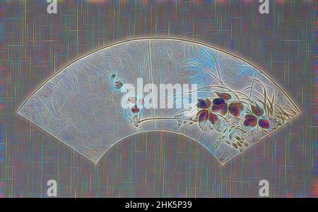 Inspiriert von Herbstblättern und Gräsern (Akikusa zu urushi-e senmen), Shibata Zeshin, japanisch, 1807–1891, Edo-Zeit, 1615–1868, Mitte 19th. Jahrhundert, Faltfächer als Albumblatt montiert: Lack auf Papier mit gemahlenem Glimmer, hergestellt in Japan, Asien, Gemälde, 6 x 18 1/8 Zoll (15,2 x 46 cm, neu erfunden von Artotop. Klassische Kunst neu erfunden mit einem modernen Twist. Design von warmen fröhlichen Leuchten der Helligkeit und Lichtstrahl Strahlkraft. Fotografie inspiriert von Surrealismus und Futurismus, umarmt dynamische Energie der modernen Technologie, Bewegung, Geschwindigkeit und Kultur zu revolutionieren Stockfoto