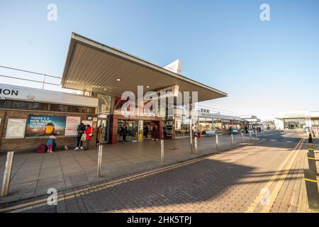 Peterborough-Bahnhof Stockfoto