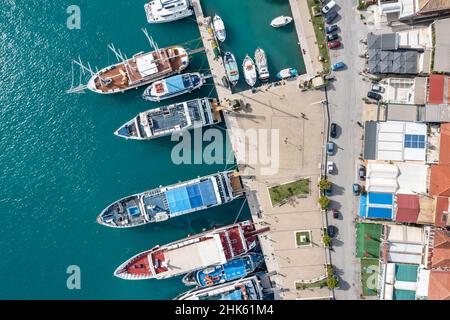 Nydri eine kleine Stadt in Lefkada, Griechenland Stockfoto