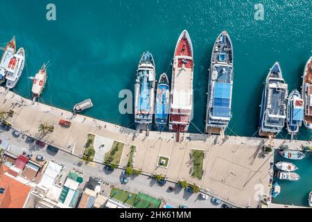 Nydri eine kleine Stadt in Lefkada, Griechenland Stockfoto