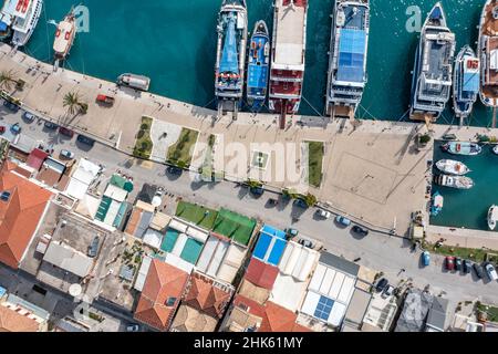 Nydri eine kleine Stadt in Lefkada, Griechenland Stockfoto