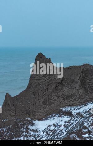 Wunderschöner Chimney Bluffs State Park Stockfoto