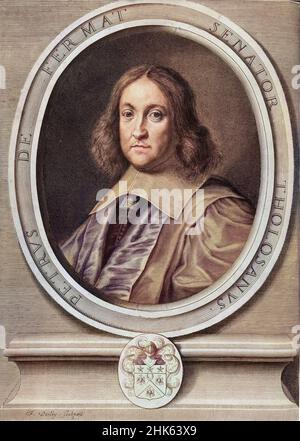 Portrait Pierre de Fermat (1601-1665), mathematicien francais. Stockfoto