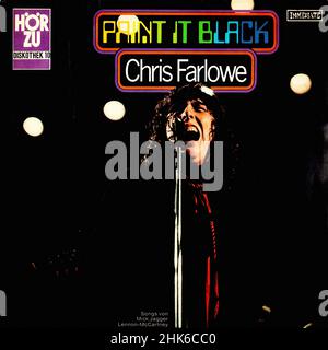 Vinylcover - Farlowe, Chris - Paint IT Black - D - 1970 Stockfoto