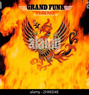 Vinyl-Schallplattencover - Grand Funk Railroad - Phoenix - D - 1972 Stockfoto