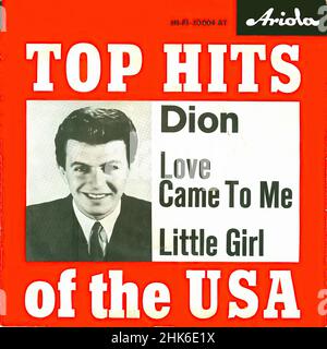 Vinylcover - Dion - Love kam zu mir - D - 1962 Stockfoto