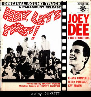 Vintage Vinyl-Plattencover - Dee, Joey & The Starliters - Hey, Let's Twist - US - 1962 Stockfoto