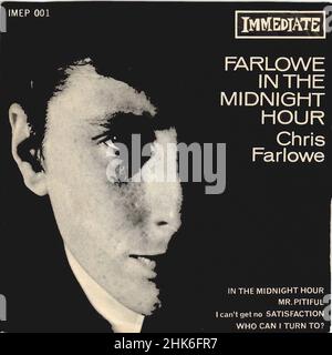 Vinylcover - Farlowe, Chris - Farlowe in The Midnight Hour - EP - UK - 1965 Stockfoto