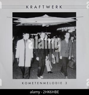 Vintage Vinyl Schallplattencover - Kraftwerk - Live Bootleg Stockfoto