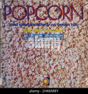Vintage Vinyl Plattencover - Compilation - Popcorn Stockfoto