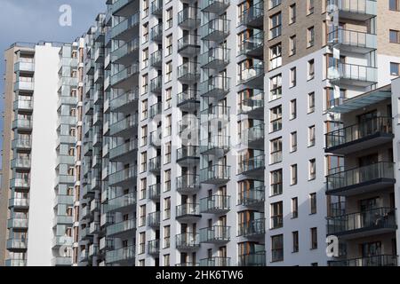 Mehrfamilienhaus in Danzig, Polen © Wojciech Strozyk / Alamy Stock Photo Stockfoto