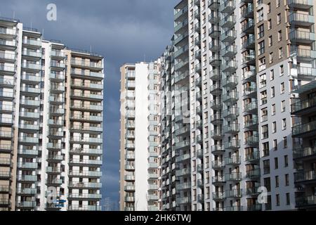 Mehrfamilienhaus in Danzig, Polen © Wojciech Strozyk / Alamy Stock Photo Stockfoto