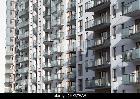 Mehrfamilienhaus in Danzig, Polen © Wojciech Strozyk / Alamy Stock Photo Stockfoto