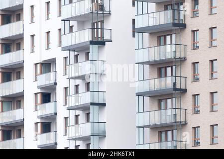 Mehrfamilienhaus in Danzig, Polen © Wojciech Strozyk / Alamy Stock Photo *** Ortsüberschrift *** Stockfoto