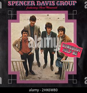 Vintage Vinyl Schallplattencover - Spencer Davis Group, The - Somebody Help Me - D - 1979 Stockfoto