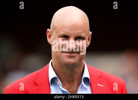 Aktenfoto vom 16-08-2021 von Sir Andrew Strauss, der die Stelle auf Interimsbasis übernehmen wird, teilte das England and Wales Cricket Board mit. Ausgabedatum: Mittwoch, 2. Februar 2022. Stockfoto