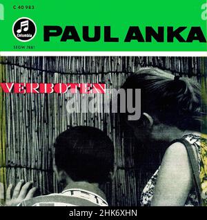 Vinylcover - Anka, Paul - Verboten - OST - EP - D - 1959 Stockfoto