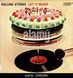 Vinylcover - 1969 - Rolling Stones - Let IT Bleed - USA Stockfoto