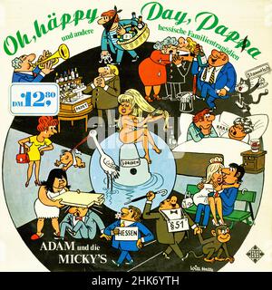 Oh, Häppy Day, Papa - Vintage American Comedy Vinyl Album Stockfoto