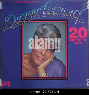 Vinylcover - Dionne Warwick Stockfoto