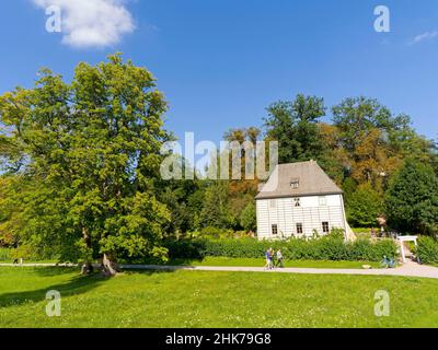 Goethes Gartenhaus, Park an der Ilm, Weimar, Thüringen, Deutschland Stockfoto