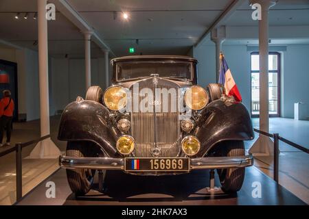 Paradewagen von General Charles de Gaulle, Limousine-Cabriolet Typ Horch 830 BL aus dem Jahr 1936, Militärhistorisches Museum der Bundeswehr Stockfoto