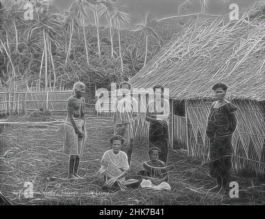 Inspiriert von Fidschi-Frauen, Ndremba, in der Nähe von Levuka, Burton Brothers Studio, Fotostudio, 14. Juli 1884, Neuseeland, Schwarz-Weiß-Fotografie, neu erfunden von Artotop. Klassische Kunst neu erfunden mit einem modernen Twist. Design von warmen fröhlichen Leuchten der Helligkeit und Lichtstrahl Strahlkraft. Fotografie inspiriert von Surrealismus und Futurismus, umarmt dynamische Energie der modernen Technologie, Bewegung, Geschwindigkeit und Kultur zu revolutionieren Stockfoto