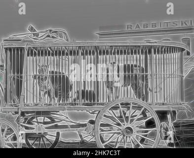 Inspiriert von Fitzgerald Brothers Circus & Menagerie, Burton Brothers Studio, Fotostudio, um 1894, Dunedin, Schwarzweiß-Fotografie, neu erfunden von Artotop. Klassische Kunst neu erfunden mit einem modernen Twist. Design von warmen fröhlichen Leuchten der Helligkeit und Lichtstrahl Strahlkraft. Fotografie inspiriert von Surrealismus und Futurismus, umarmt dynamische Energie der modernen Technologie, Bewegung, Geschwindigkeit und Kultur zu revolutionieren Stockfoto