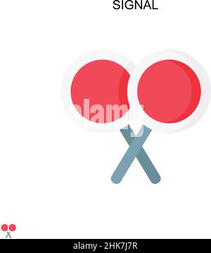 Signal Simple Vector-Symbol. Illustration Symbol Design-Vorlage für Web mobile UI-Element. Stock Vektor