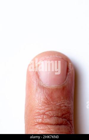 Zehen, Hände und Nägel. Männliche menschliche Körperteile 20 bis 30 Jahre alt 24Mpx Bild Stockfoto