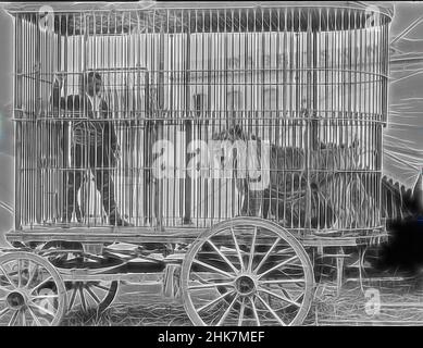 Inspiriert von Fitzgerald Brothers Circus & Menagerie, Burton Brothers Studio, Fotostudio, um 1894, Dunedin, Schwarzweiß-Fotografie, neu erfunden von Artotop. Klassische Kunst neu erfunden mit einem modernen Twist. Design von warmen fröhlichen Leuchten der Helligkeit und Lichtstrahl Strahlkraft. Fotografie inspiriert von Surrealismus und Futurismus, umarmt dynamische Energie der modernen Technologie, Bewegung, Geschwindigkeit und Kultur zu revolutionieren Stockfoto