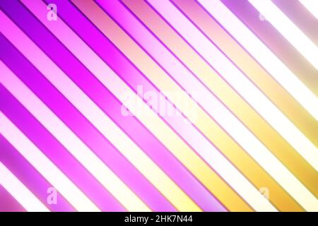 Abstrakter Hintergrund mit rosa und gelben Streifen Stockfoto