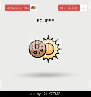 Eclipse Simple Vector-Symbol. Stock Vektor