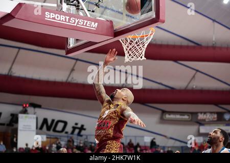 Palasport Taliercio, Venedig, Italien, 02. Februar 2022, Jordan Theodore (Umana Reyer Venezia) während der Umana Reyer Venezia gegen Ratiopharm Ulm - Basketball EuroCup Championship Stockfoto