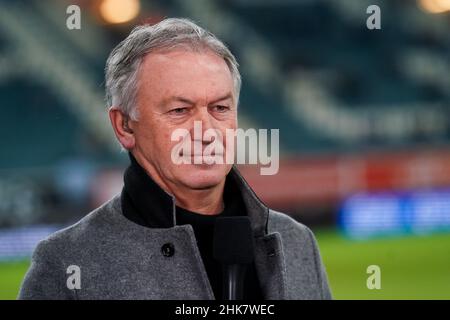 GENT, BELGIEN - 2. FEBRUAR: Marc Degryse beim Croky Cup Halbfinale 1st Leg Match zwischen KAA Gent und Club Brugge in der Ghelamco Arena am 2. Februar 2022 in Gent, Belgien (Foto: Jeroen Meuwsen/Orange Picches) Stockfoto