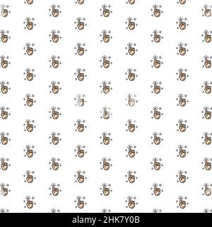 Vektor Zeigefinger, saubere Hand, Cursor, Klickmuster mit verschiedenen Symbolen. Stock Vektor