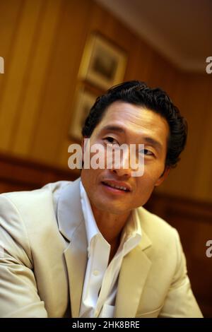 ISTANBUL, TÜRKEI - 17. JUNI: Der berühmte amerikanische Schauspieler Daniel DAE Kim am 17. Juni 2010 in Istanbul, Türkei. Er ist bekannt dafür, Jin-Soo Kwon in der Fernsehserie Lost zu spielen und wurde in Südkorea geboren. Stockfoto
