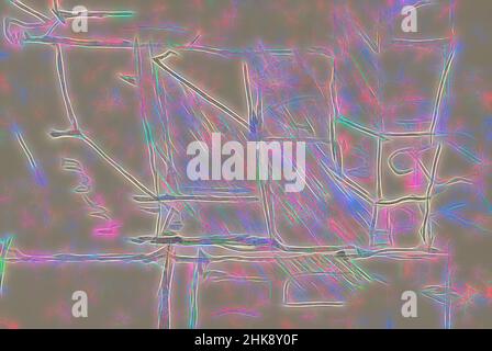 Inspiriert vom Blick auf den Dam-Platz in Amsterdam, Niederlande, mit dem Königspalast und der Nieuwe Kerk, neu gestaltet von Artotop. Klassische Kunst neu erfunden mit einem modernen Twist. Design von warmen fröhlichen Leuchten der Helligkeit und Lichtstrahl Strahlkraft. Fotografie inspiriert von Surrealismus und Futurismus, umarmt dynamische Energie der modernen Technologie, Bewegung, Geschwindigkeit und Kultur zu revolutionieren Stockfoto