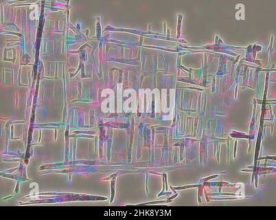 Inspiriert von View of the Prinsengracht in Amsterdam, Niederlande Zwischen der Lauriergracht und der Rozengracht, neu gestaltet von Artotop. Klassische Kunst neu erfunden mit einem modernen Twist. Design von warmen fröhlichen Leuchten der Helligkeit und Lichtstrahl Strahlkraft. Fotografie inspiriert von Surrealismus und Futurismus, umarmt dynamische Energie der modernen Technologie, Bewegung, Geschwindigkeit und Kultur zu revolutionieren Stockfoto